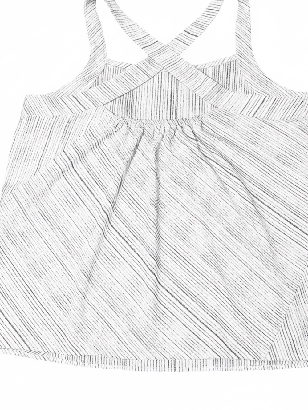 Athleta Arrival Tank Crossback in Amara Stripe White and Black - Picture 3 of 5
